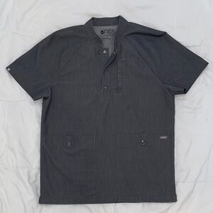 Figs Men's Button Shirt in GRAPHITE color